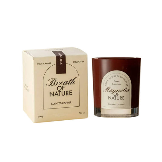 Green Branch Magnolia Scented Candle - Floral Notes COKETOR