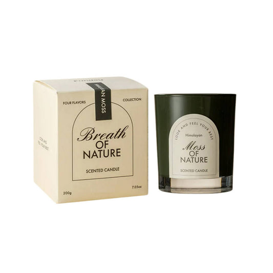 Himalayan Moss Scented Candle - Woody Floral Fragrance COKETOR