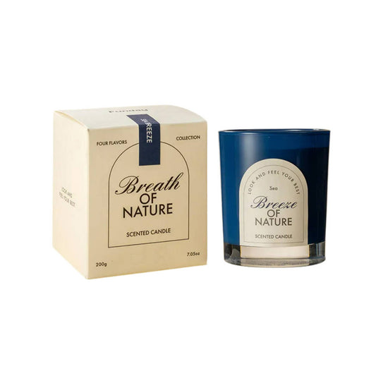 Sea Breeze Scented Candle - Ocean Floral Fragrance COKETOR