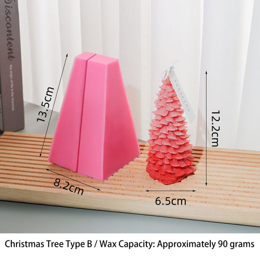 Christmas Tree Silicone Mold - DIY Candle Making Kit Coketor