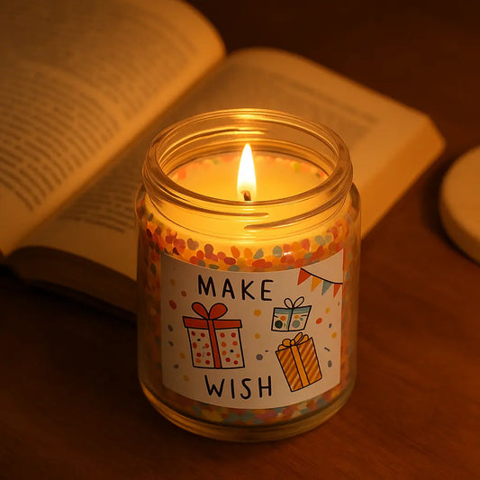 去除品牌名和中文的温馨蜡烛场景图