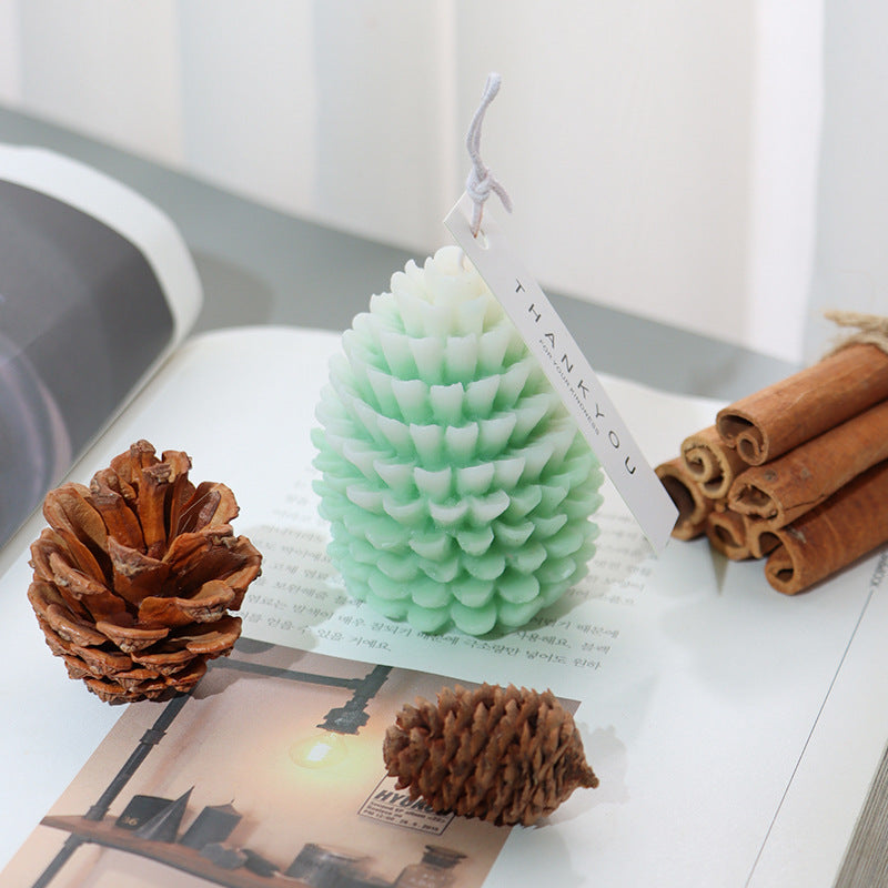 Christmas Pinecone Silicone Mold for Candle Aromatherapy Plaster DIY 3D Decoration Coketor