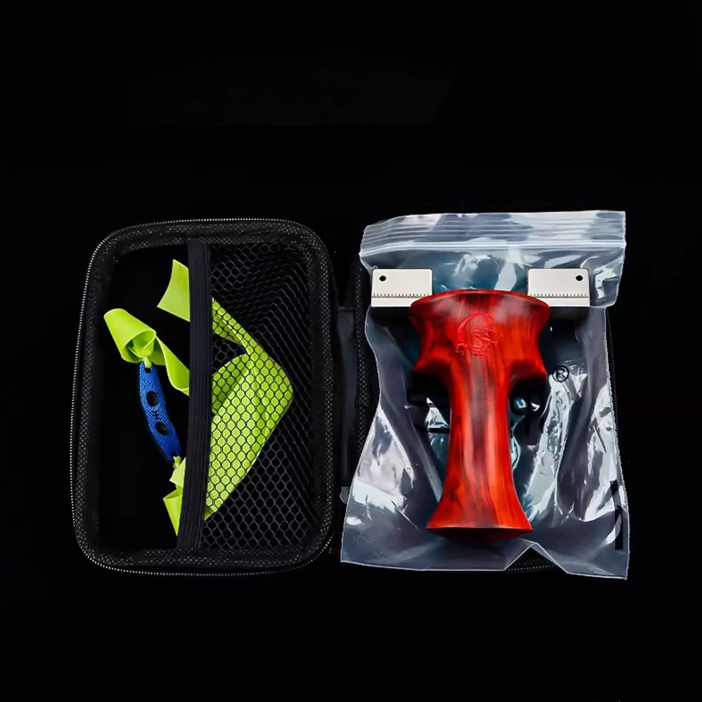 Coketor TC21 Titanium Alloy Universal Dragon Teeth Slingshot - High Precision Competition Wood Handle - Coketor