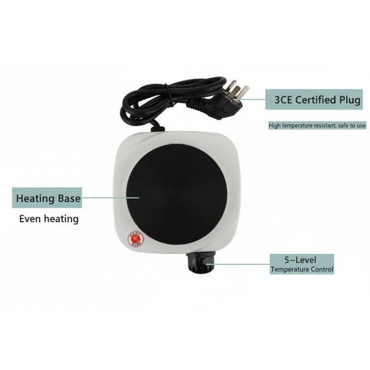 Electric Hot Plate - 5-Level Temperature Control for Candle Making & Wax Melting Coketor