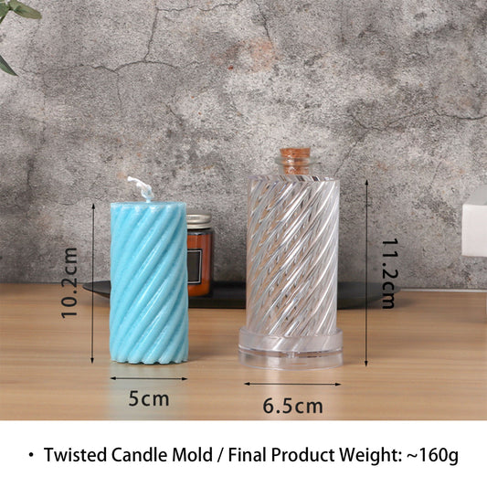 Spiral Candle Mold - Acrylic Pillar Candle Mold ZUO