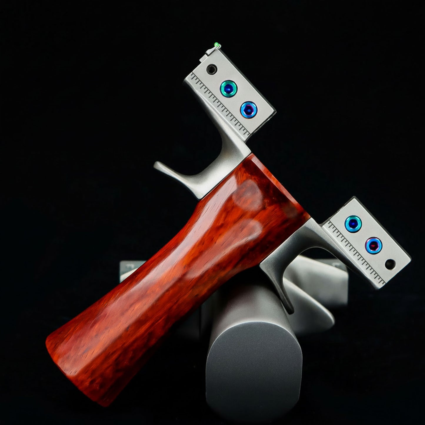 Coketor 9025 Daxiang 2nd Gen Single-Wire Clip Slingshot | Rosewood + 630 Steel | Outdoor Sport