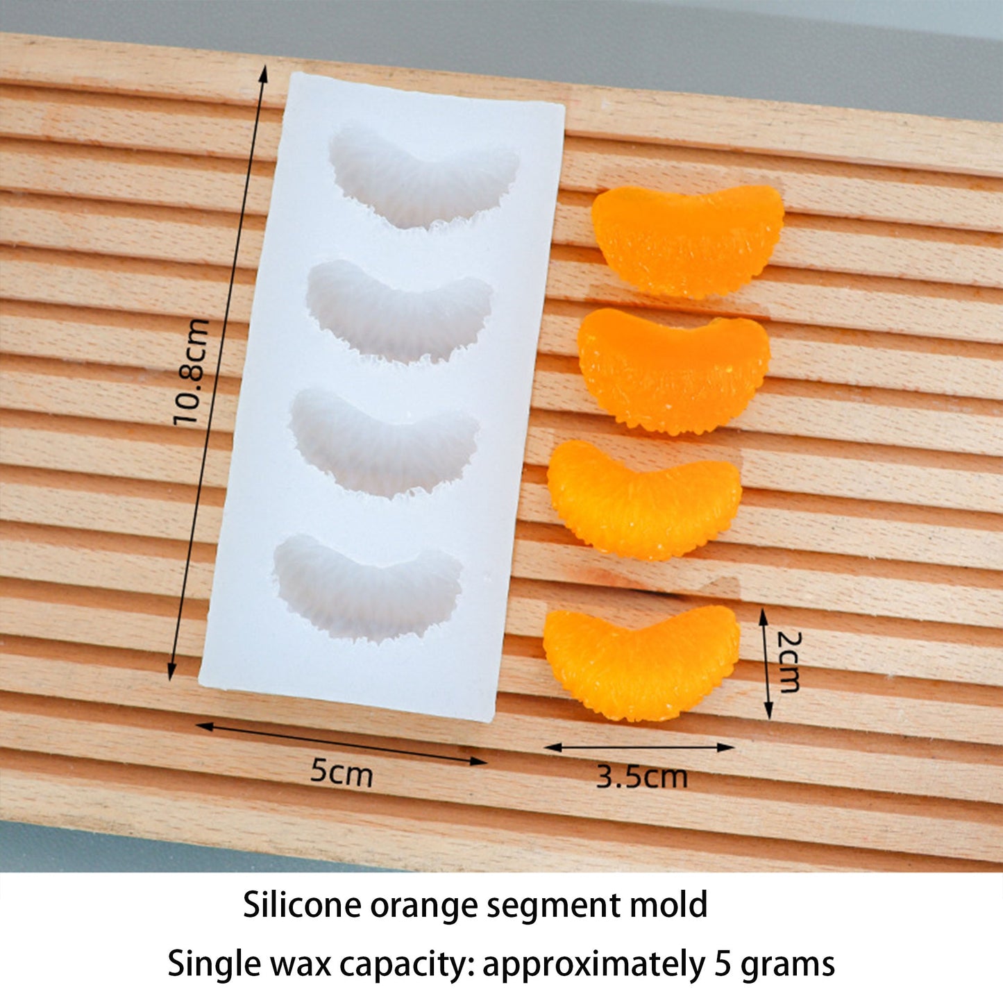 DIY Orange Silicone Mold - Scented Candle Making Kit Coketor