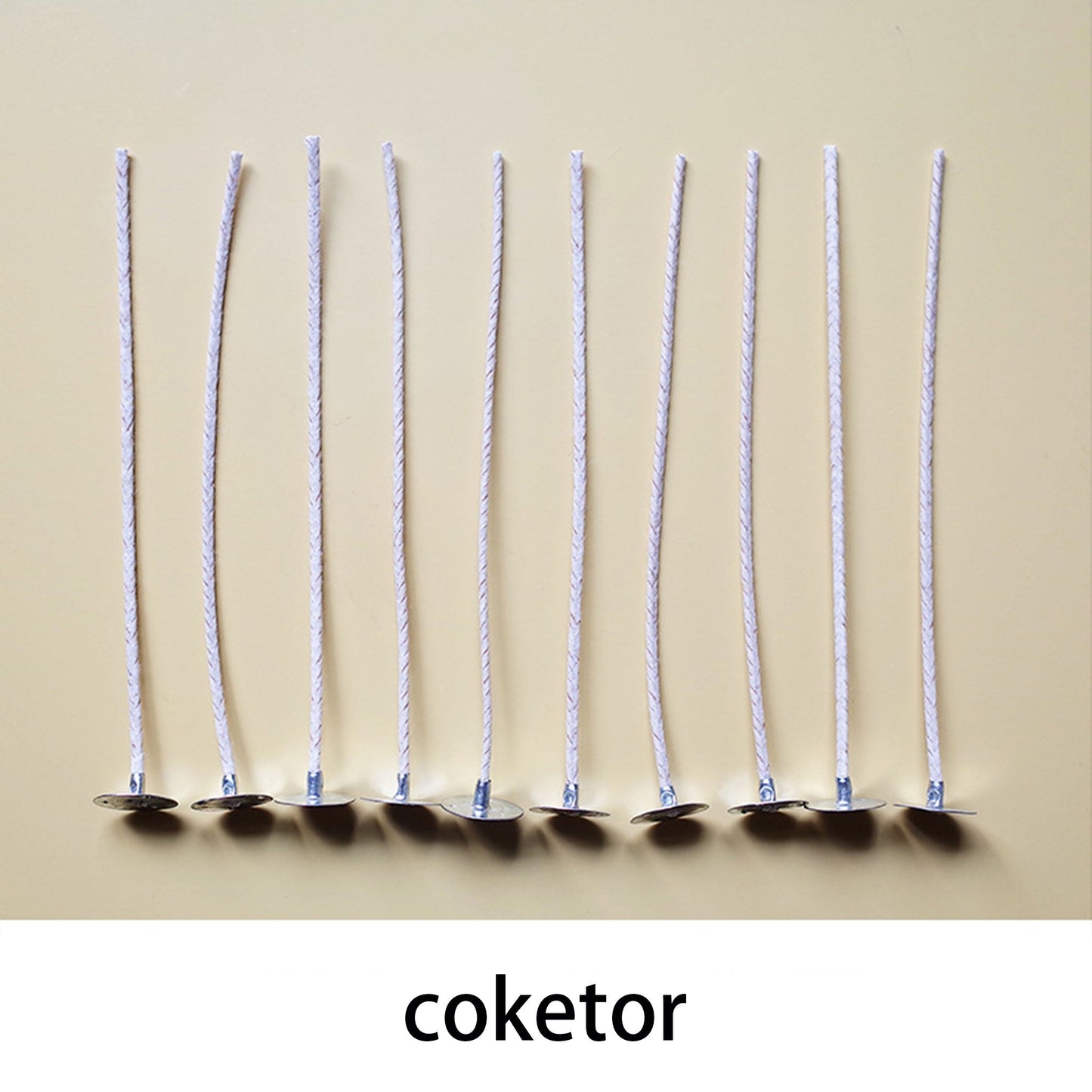 Candle Wicks for DIY Aromatherapy - Smokeless Eco-Friendly Cotton & HTP Wicks for Handmade Candles Coketor