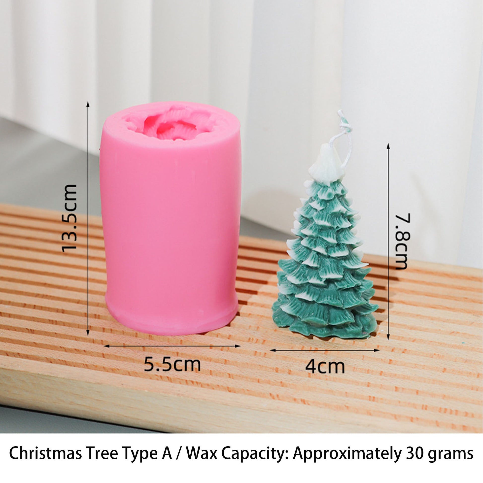 Christmas Tree Silicone Mold - DIY Candle Making Kit Coketor