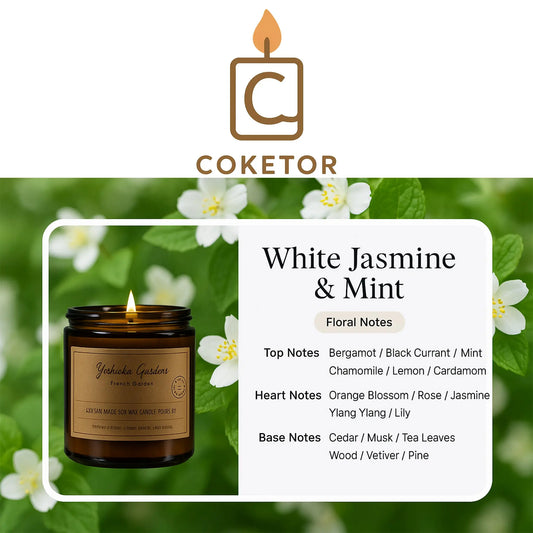Coketor Premium Aromatherapy Candles - 13 Signature Scents Natural Soy Wax Candle Collection 100g/200g Coketor