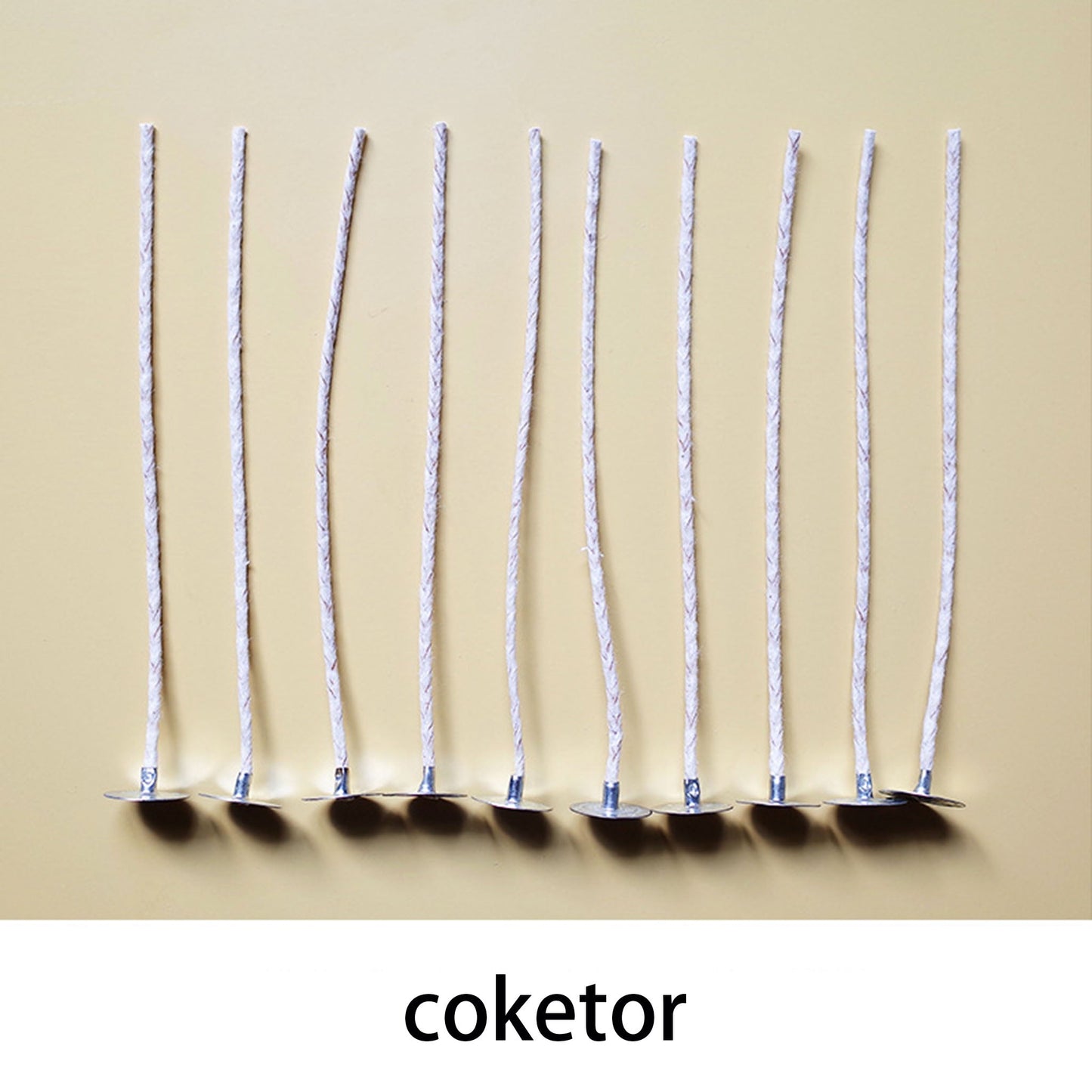 Candle Wicks for DIY Aromatherapy - Smokeless Eco-Friendly Cotton & HTP Wicks for Handmade Candles Coketor