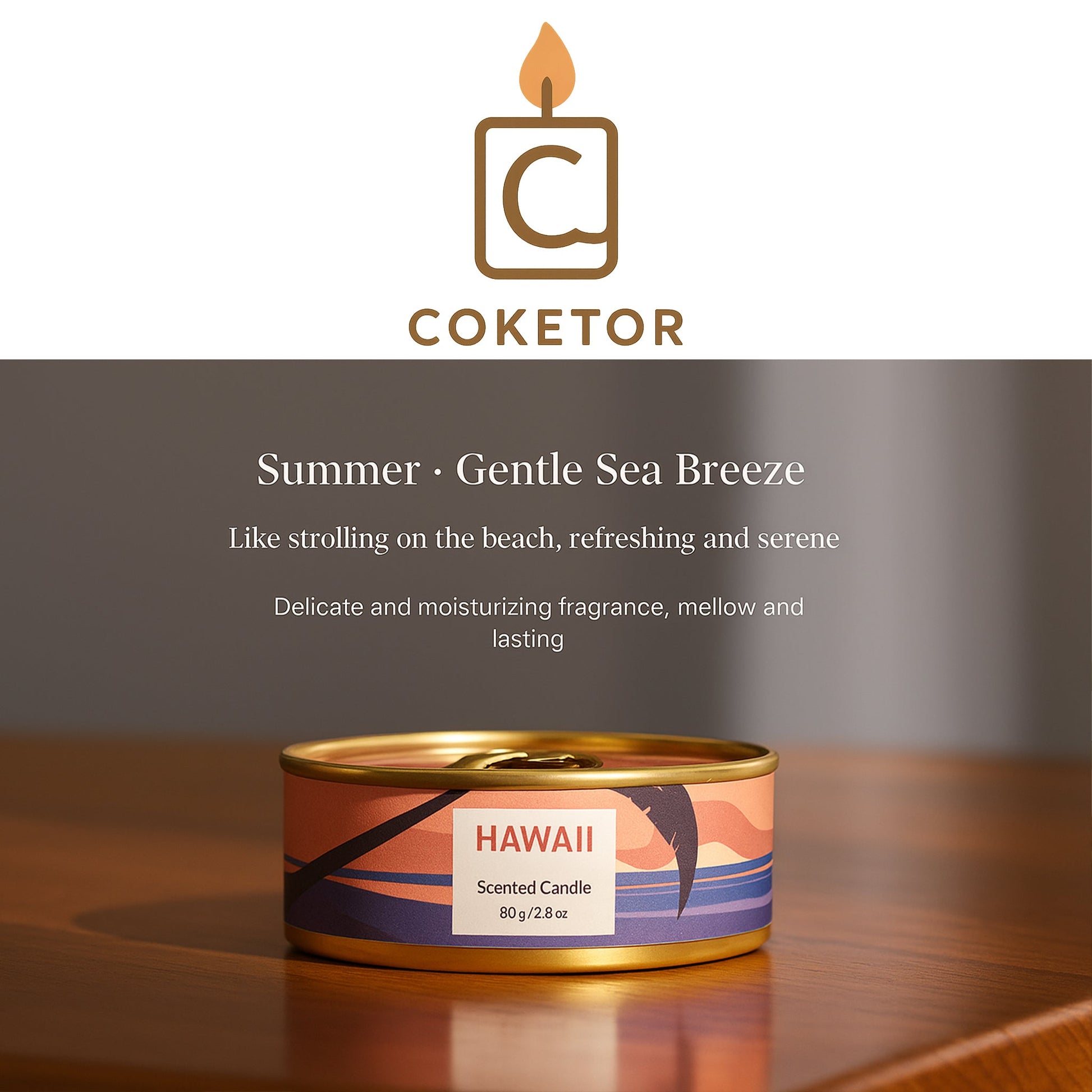 Premium Scented Candle Collection - 4 Pack Set with 4 Different Fragrances Coketor
