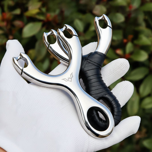 Coketor 630 Stainless Steel Slingshot - Steel Fork 2nd Gen Mirror Polish | Outdoor Sport