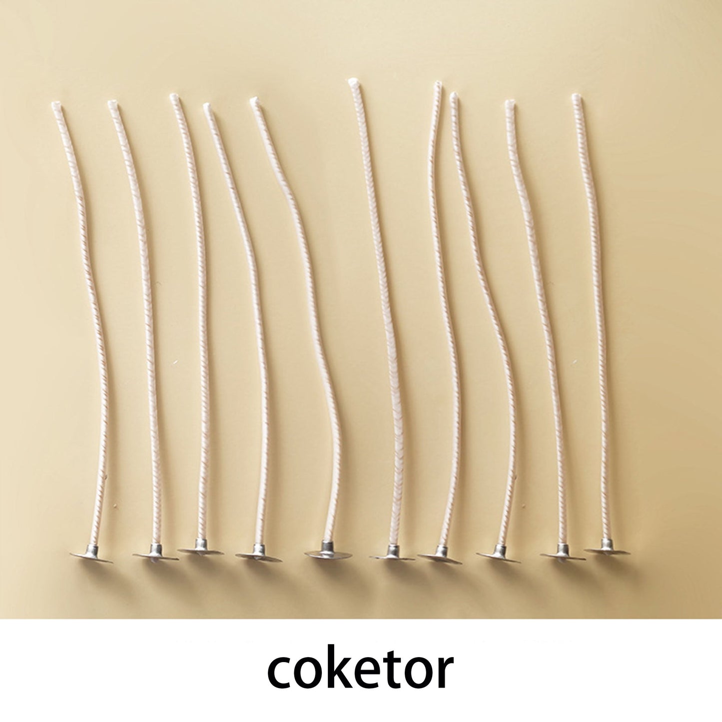 Candle Wicks for DIY Aromatherapy - Smokeless Eco-Friendly Cotton & HTP Wicks for Handmade Candles Coketor