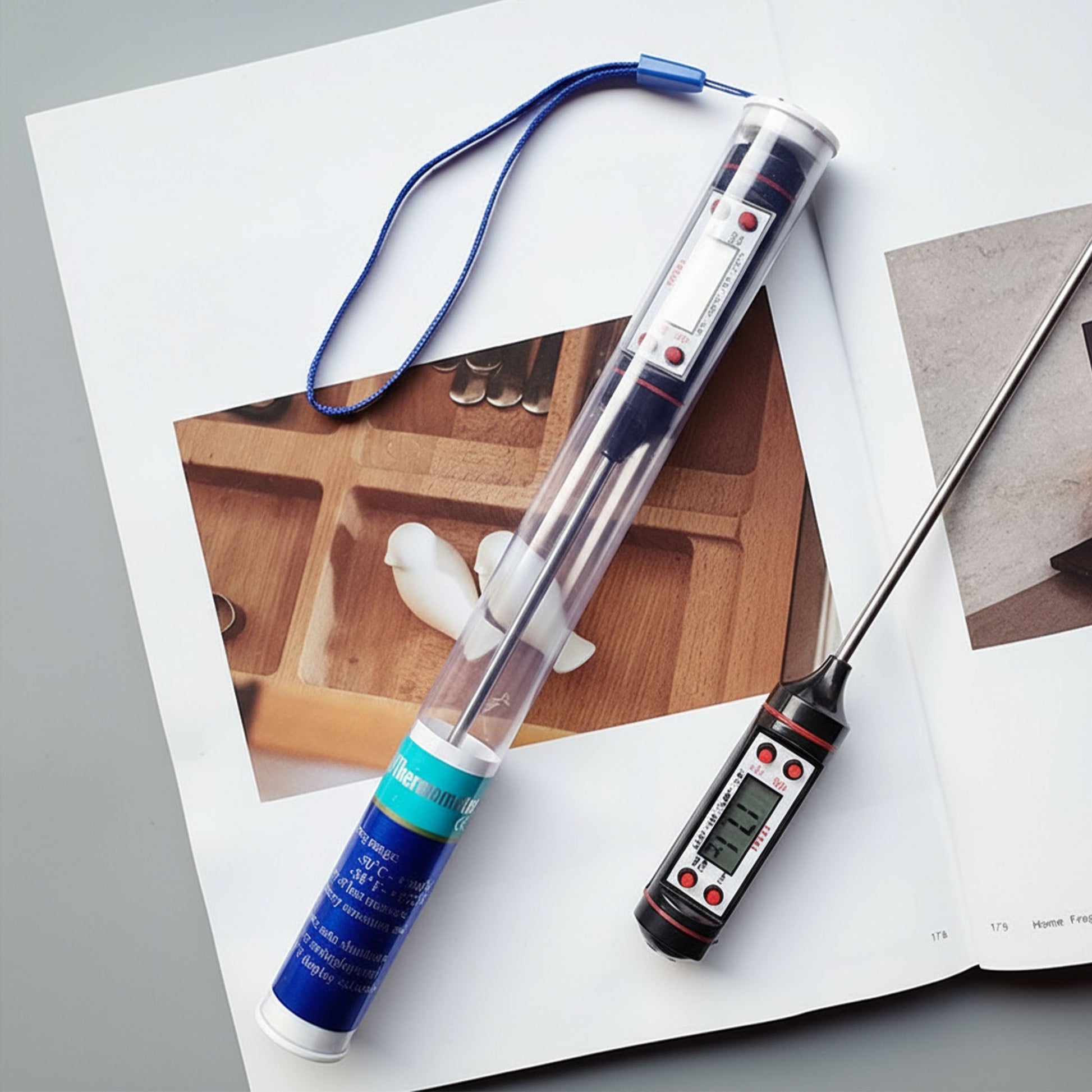 Digital Thermometer for Candle Making - LCD Display Temperature Gauge Coketor