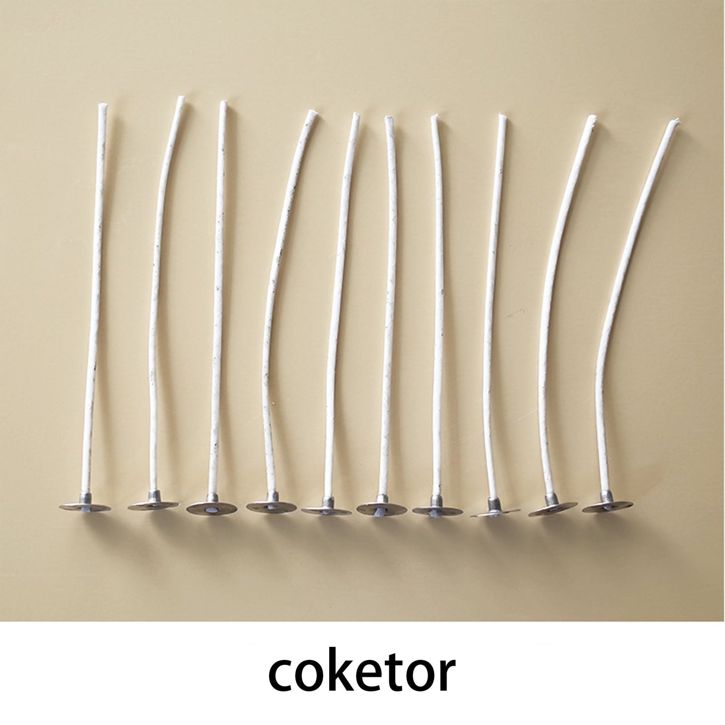 Candle Wicks for DIY Aromatherapy - Smokeless Eco-Friendly Cotton & HTP Wicks for Handmade Candles Coketor