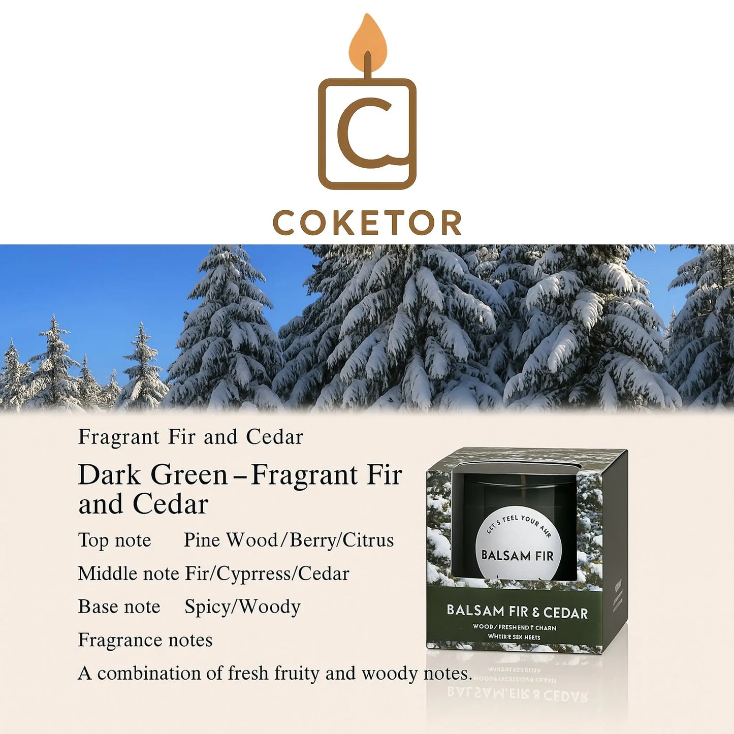 Premium Aromatherapy Candle Collection - 6 Signature Scents Coketor