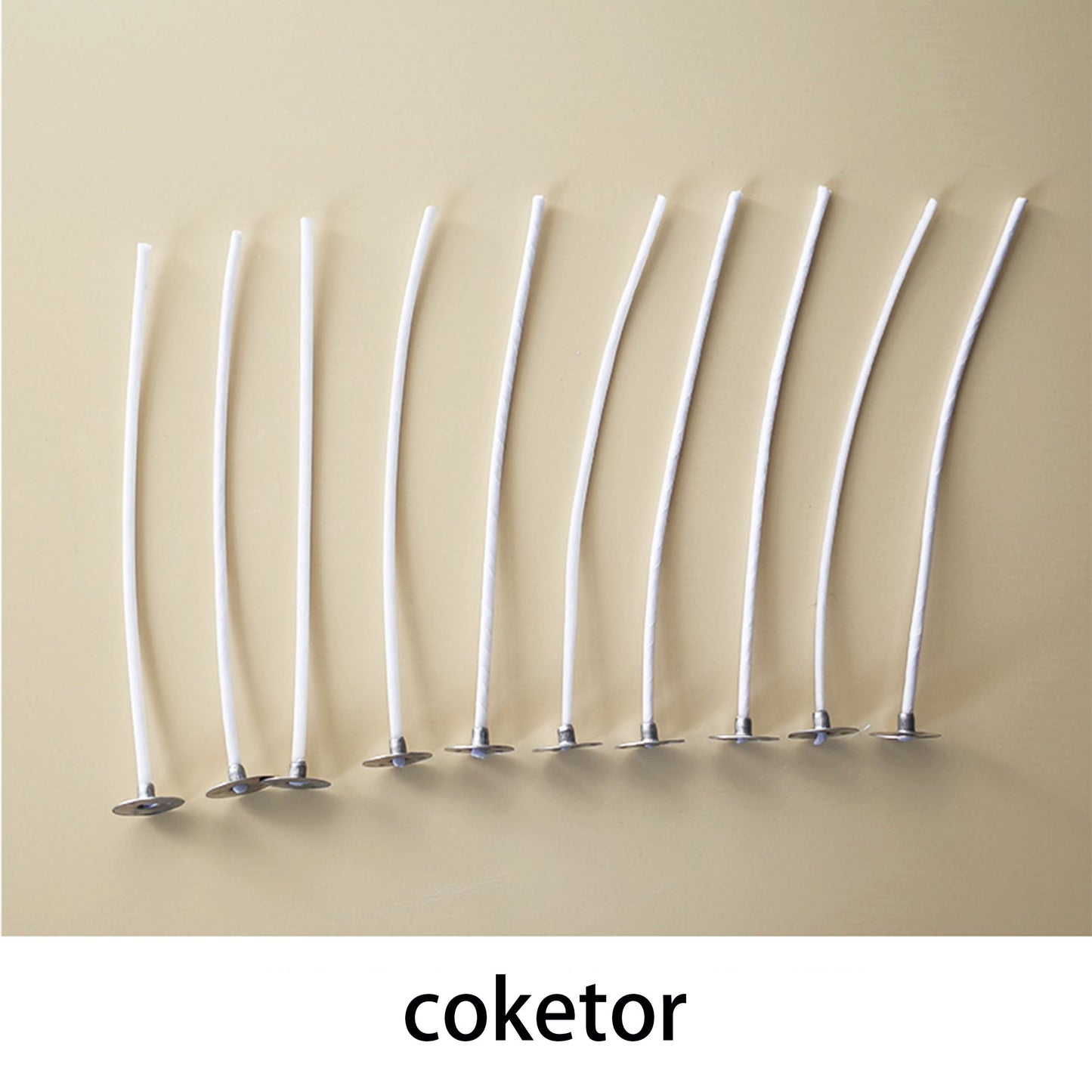 Candle Wicks for DIY Aromatherapy - Smokeless Eco-Friendly Cotton & HTP Wicks for Handmade Candles Coketor