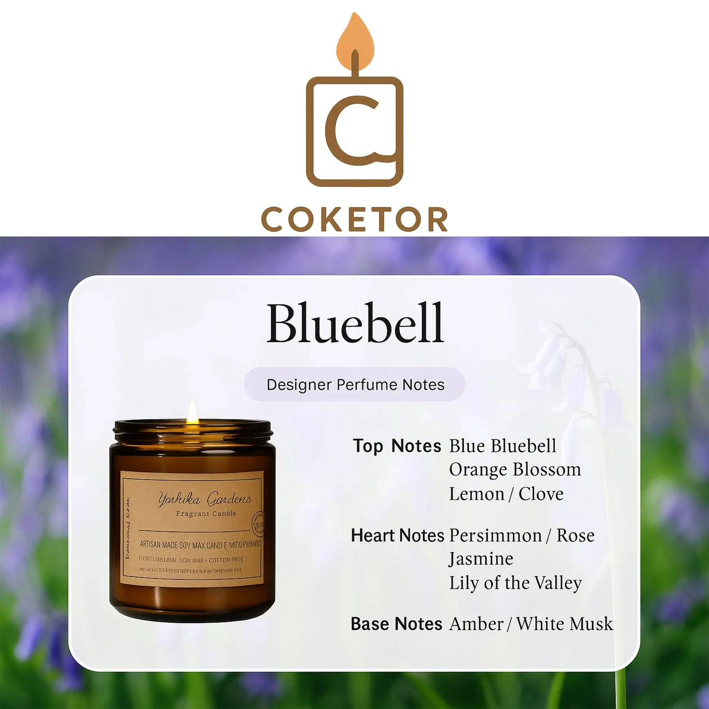 Coketor Premium Aromatherapy Candles - 13 Signature Scents Natural Soy Wax Candle Collection 100g/200g Coketor