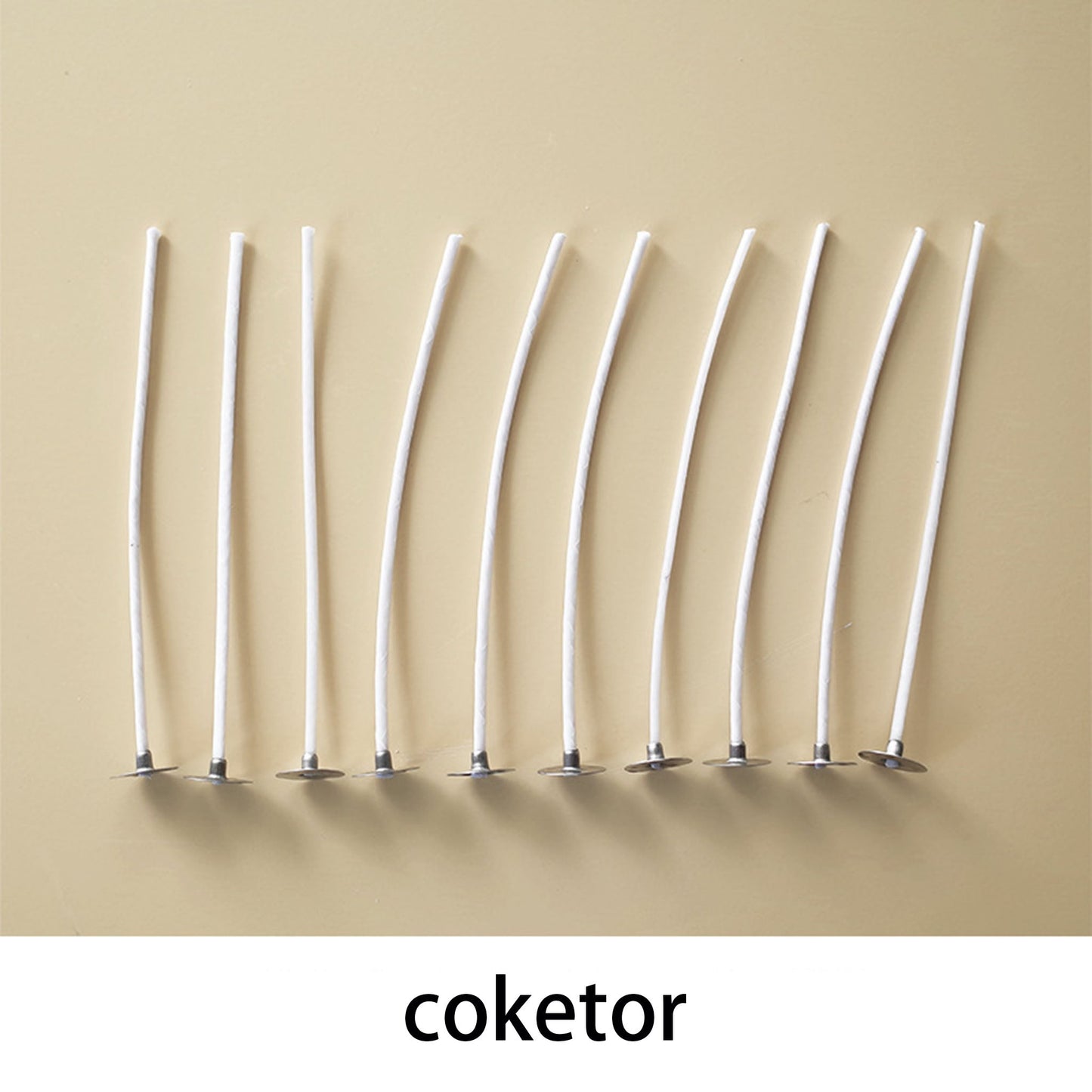 Candle Wicks for DIY Aromatherapy - Smokeless Eco-Friendly Cotton & HTP Wicks for Handmade Candles Coketor