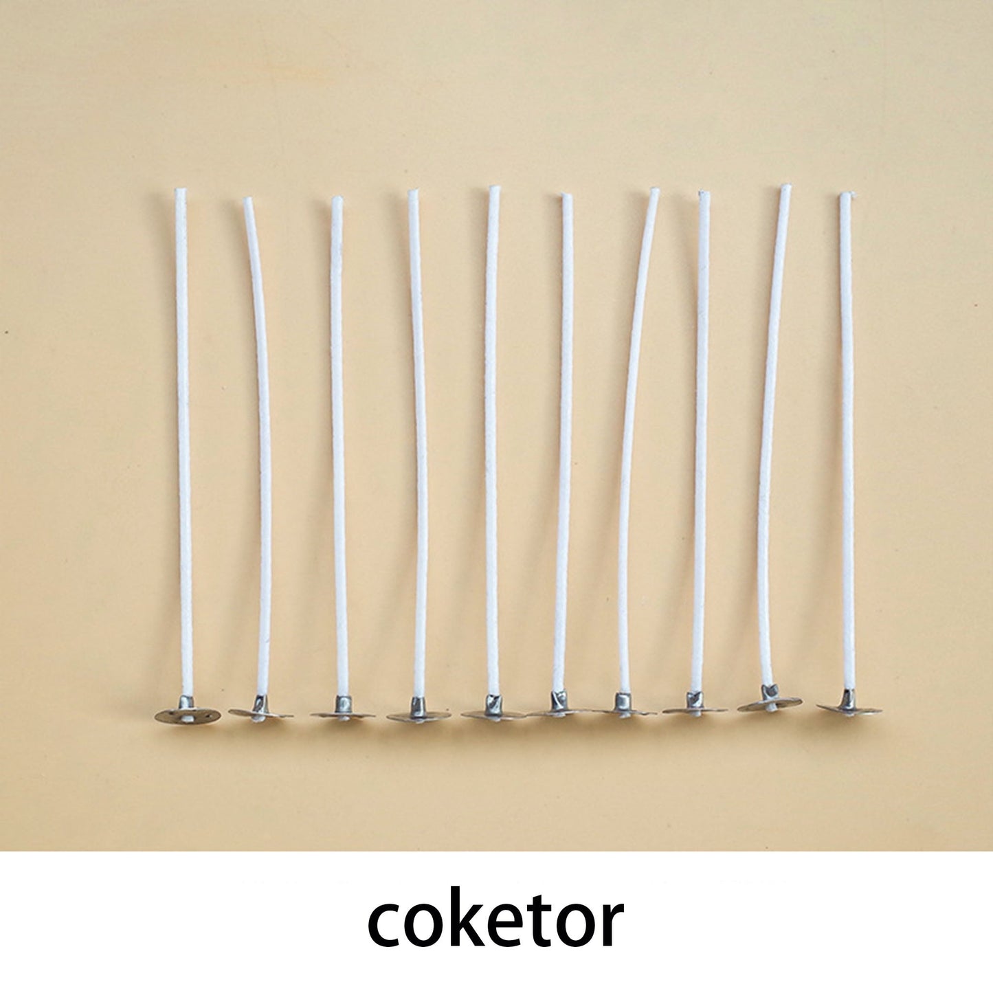 Candle Wicks for DIY Aromatherapy - Smokeless Eco-Friendly Cotton & HTP Wicks for Handmade Candles Coketor