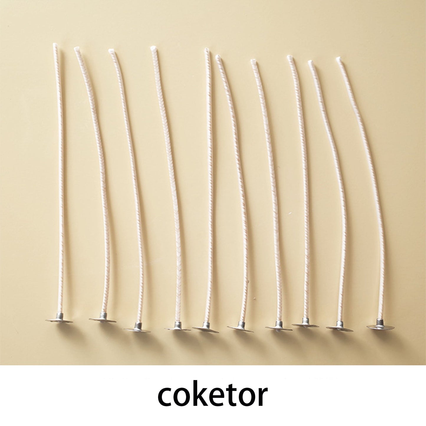 Candle Wicks for DIY Aromatherapy - Smokeless Eco-Friendly Cotton & HTP Wicks for Handmade Candles Coketor
