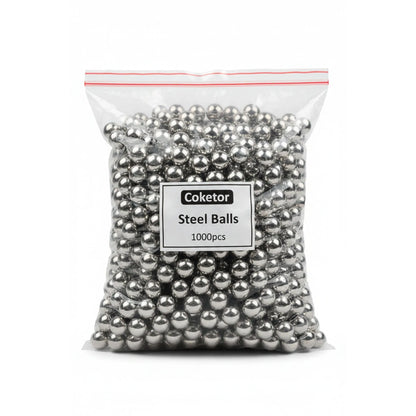 Premium Solid Steel Ball Ammunition - Choose Your Size (1000pcs/pack) - Coketor