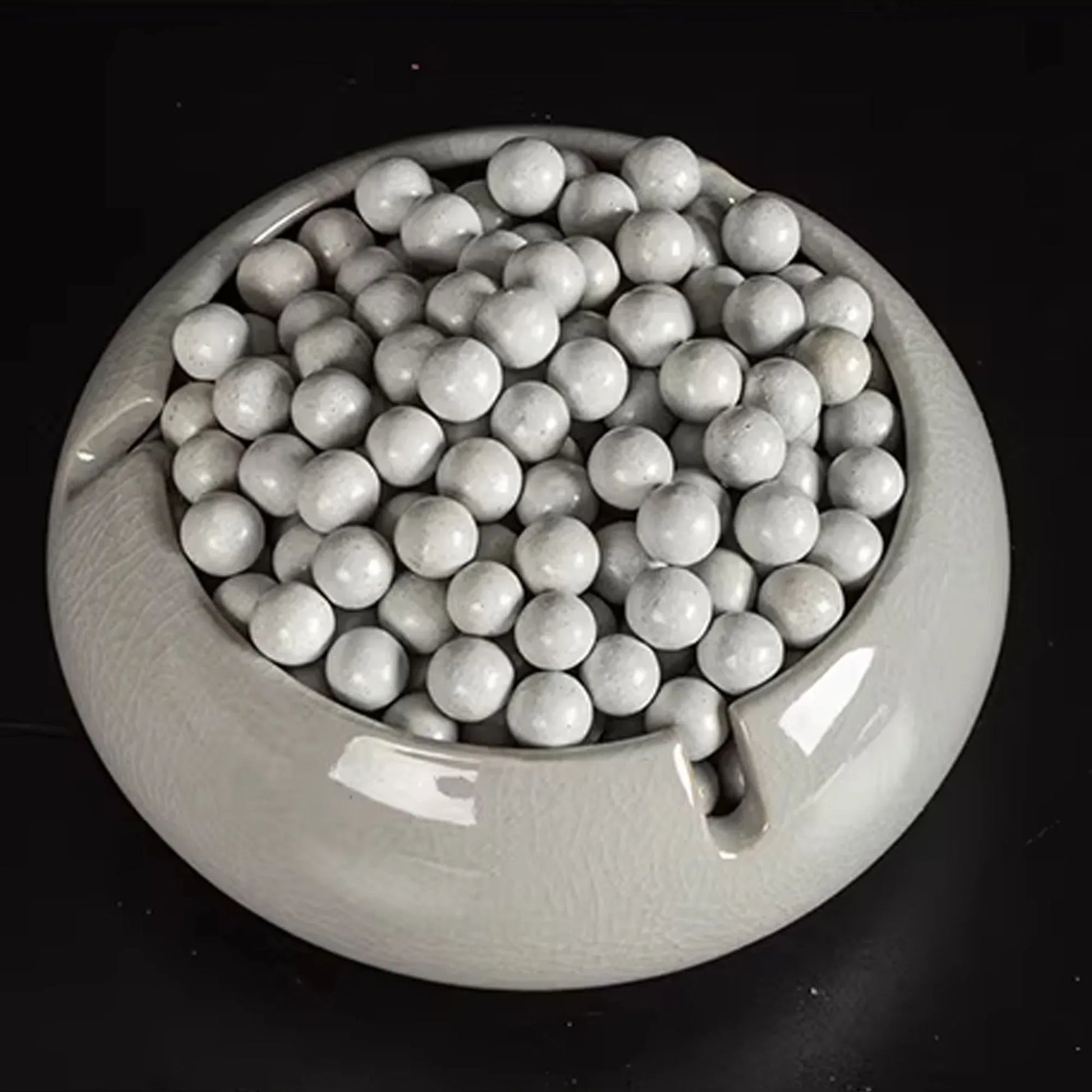 Coketor Solid White Slingshot Clay Balls - Safe Competition Weighted Non-Fading Eco-Friendly Ammunition (8-9mm/10-11mm, 200pcs/bag) - Coketor