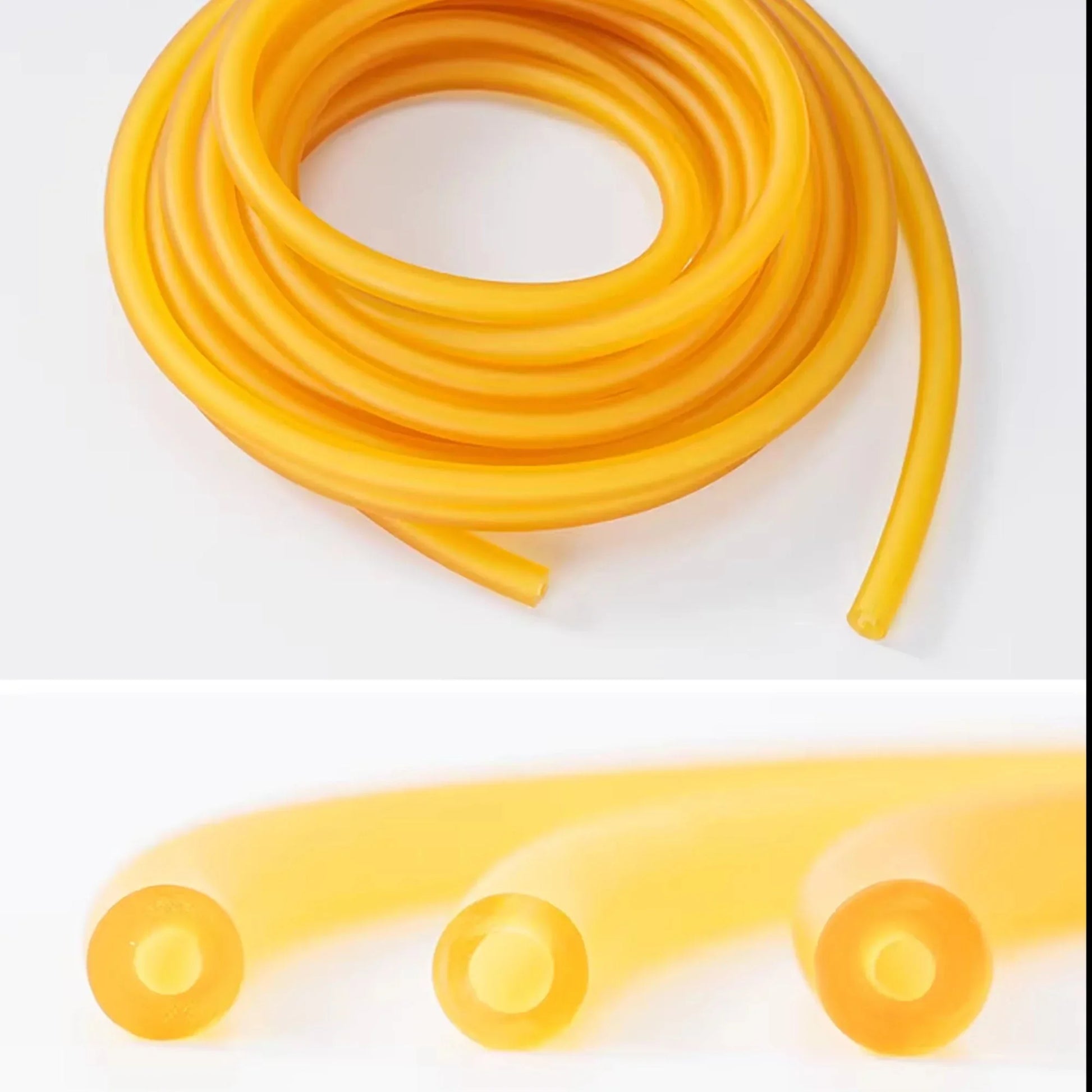 🎯 Traditional Slingshot Rubber Tubes - High Elasticity Latex Tubing (5m) - Coketor