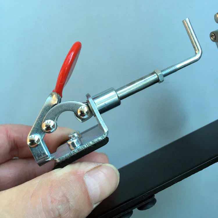 Coketor Slingshot Band Binding Tool - Desktop Figure-8 Buckle Ring Leather Binding Assistant - Coketor