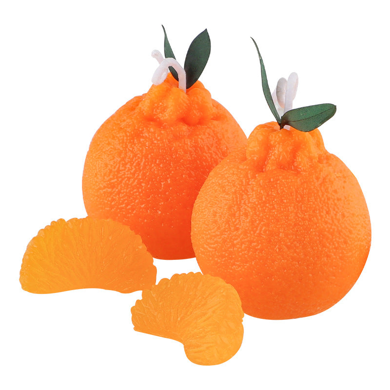 DIY Orange Silicone Mold - Scented Candle Making Kit Coketor