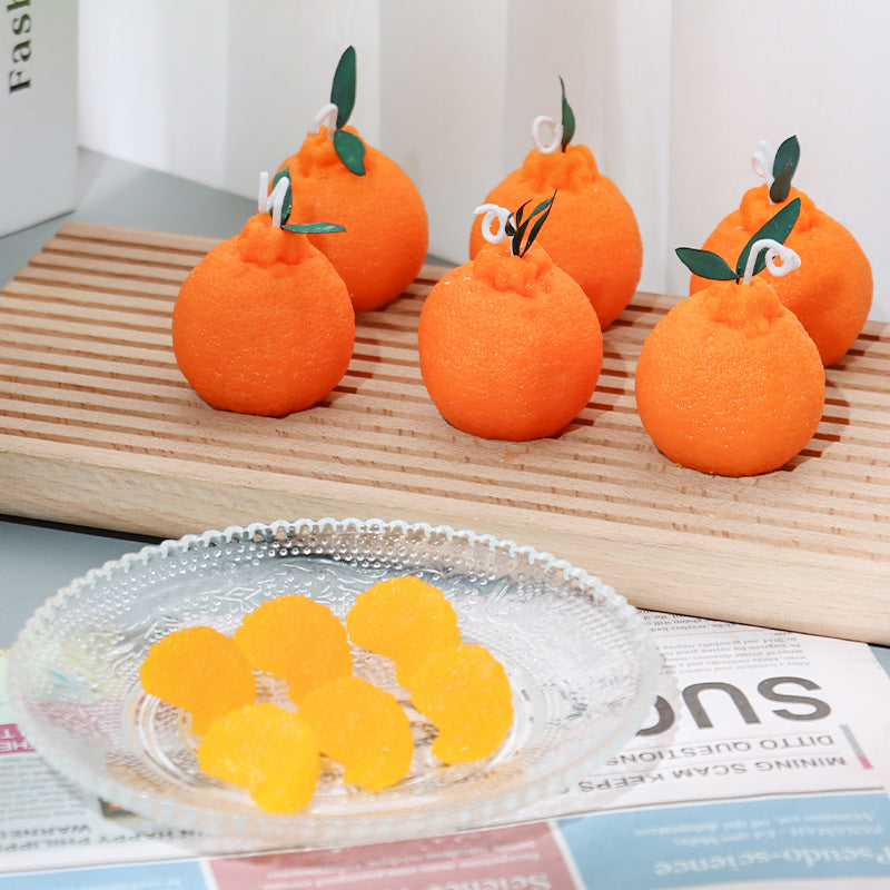 DIY Orange Silicone Mold - Scented Candle Making Kit Coketor