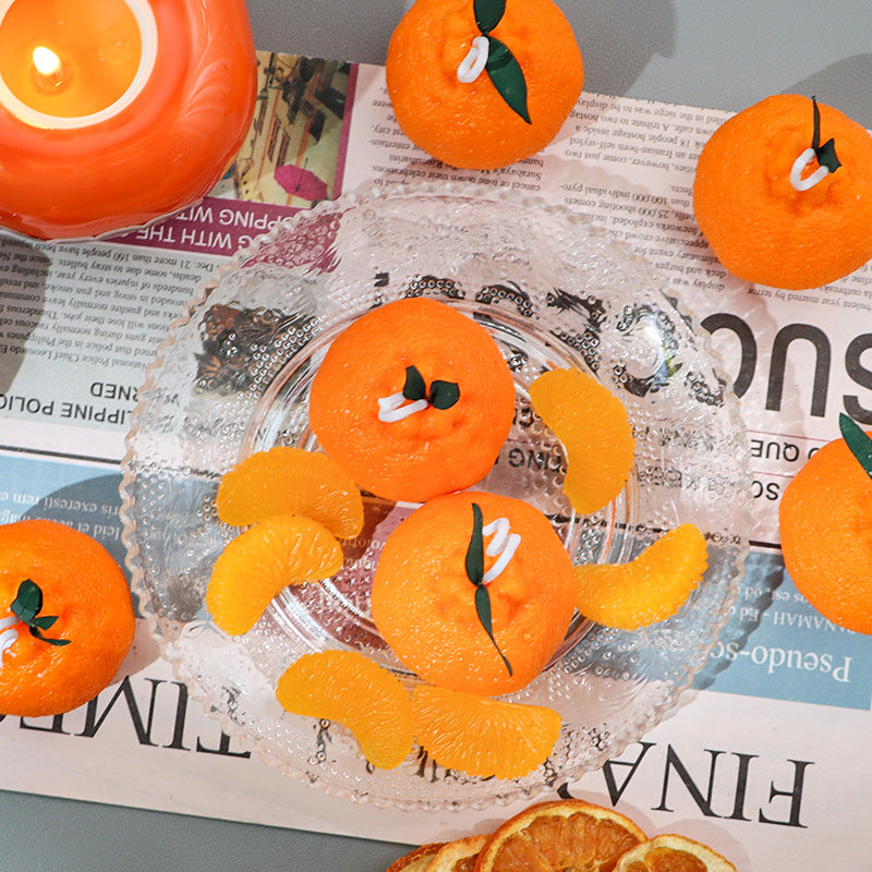 DIY Orange Silicone Mold - Scented Candle Making Kit Coketor