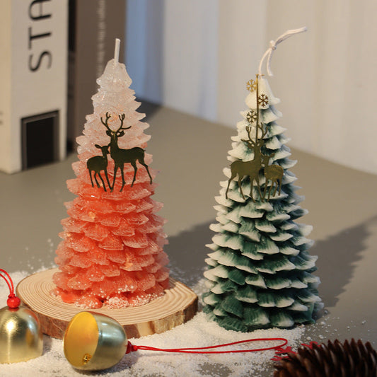 Christmas Tree Silicone Mold - DIY Candle Making Kit Coketor