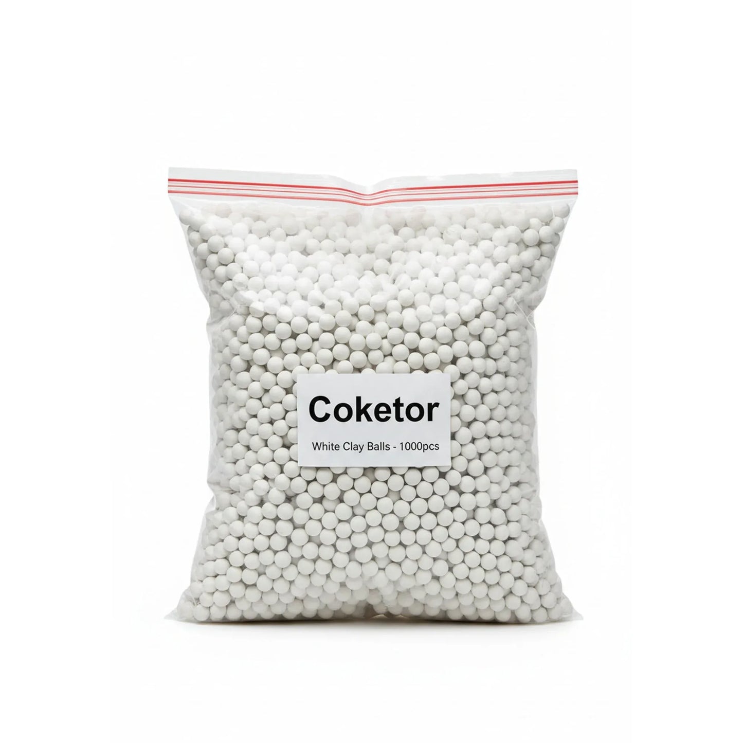 Professional Solid Brown-Red Slingshot Clay Balls - Safe & Eco-Friendly Competition Ammo (1000pcs/bag) - Coketor