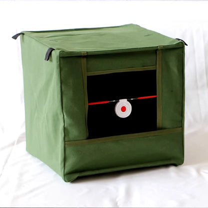 Coketor Foldable Slingshot Target Box - Thickened Canvas Backstop with Steel Ball Recovery System - Coketor