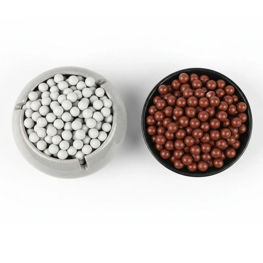 Professional Solid Brown-Red Slingshot Clay Balls - Safe & Eco-Friendly Competition Ammo (1000pcs/bag) - Coketor
