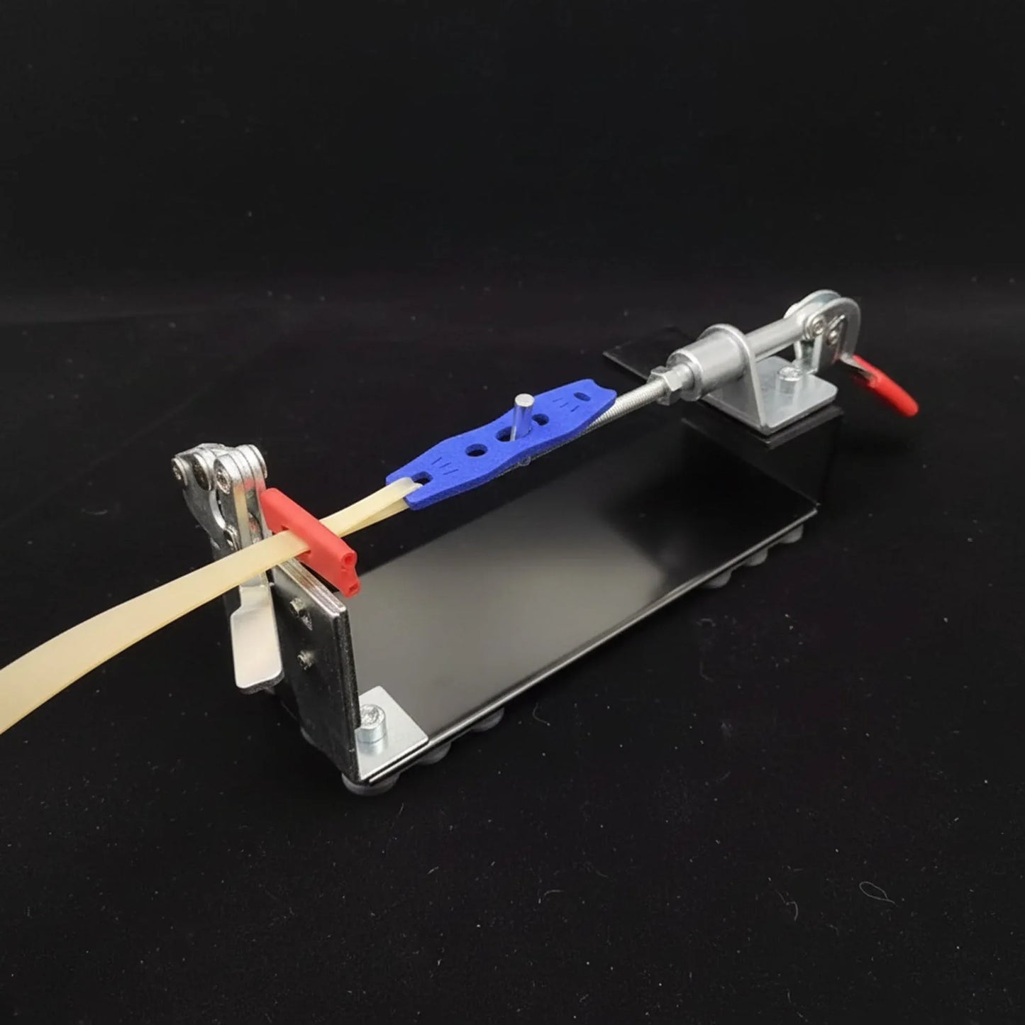 Coketor Slingshot Band Binding Tool - Desktop Figure-8 Buckle Ring Leather Binding Assistant - Coketor