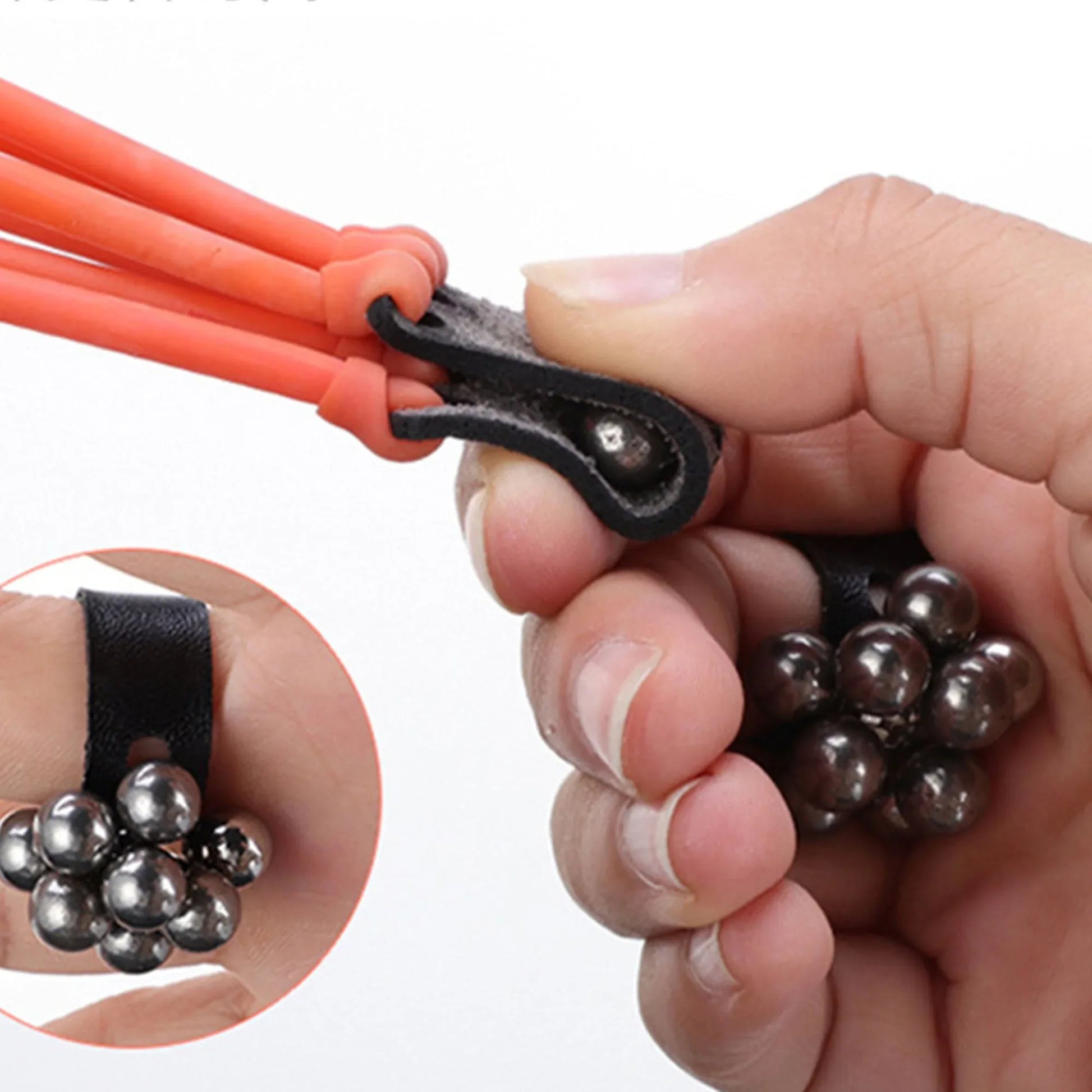 Coketor Strong Magnetic Ring with Soft Cowhide Leather Strap - Quick Reload Slingshot Accessory - Coketor