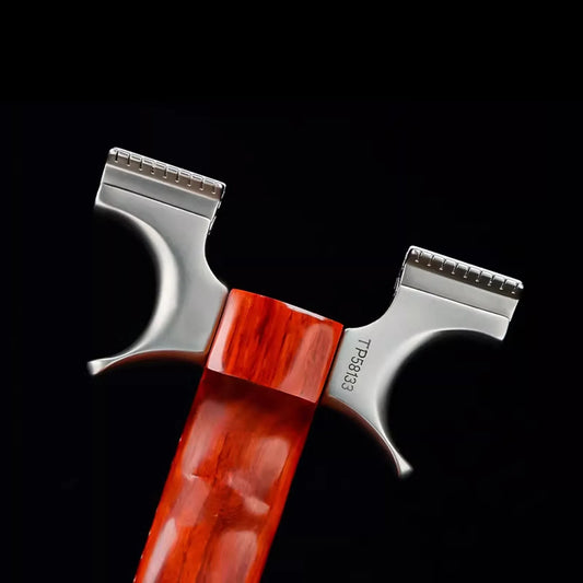 Coketor Tianpeng Wood Handle Dragon Teeth Slingshot - 630 Steel Competition Grade (Model 8020 & 9025) - Coketor