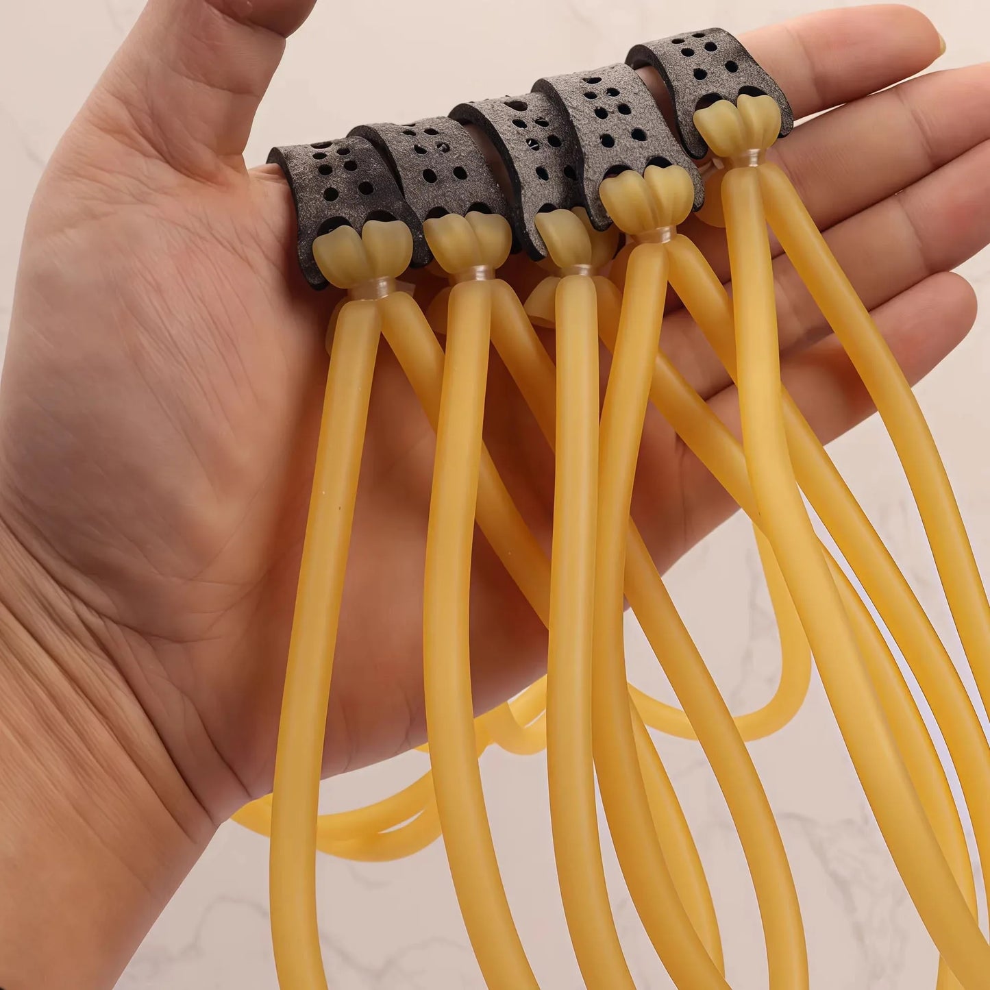 Traditional Slingshot Rubber Tubes 5-Pack - High Elasticity Latex Tubing (1636/2040/1842/1745) | Coketor - Coketor