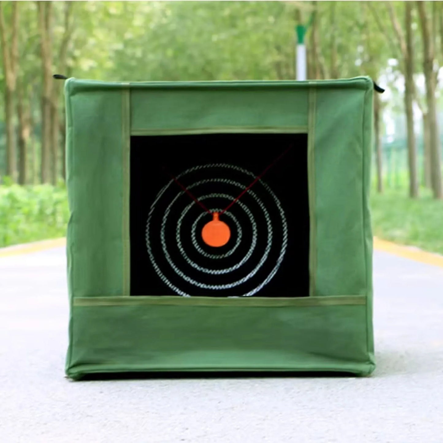 Coketor Foldable Slingshot Target Box - Thickened Canvas Backstop with Steel Ball Recovery System - Coketor