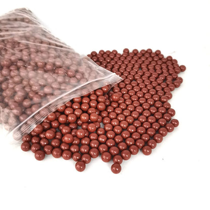 Professional Solid Brown-Red Slingshot Clay Balls - Safe & Eco-Friendly Competition Ammo (1000pcs/bag) - Coketor