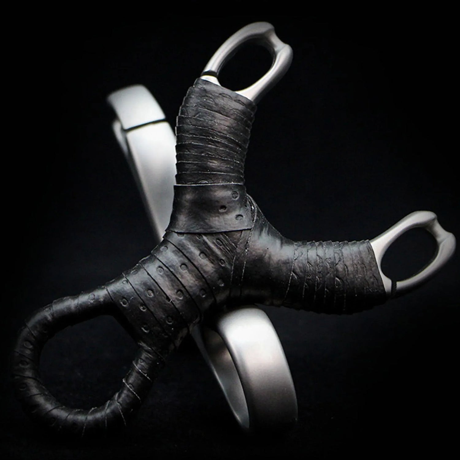 Coketor Premium Fork-Style Decorative Weapon - Stainless Steel & Wrapped Grip - Coketor