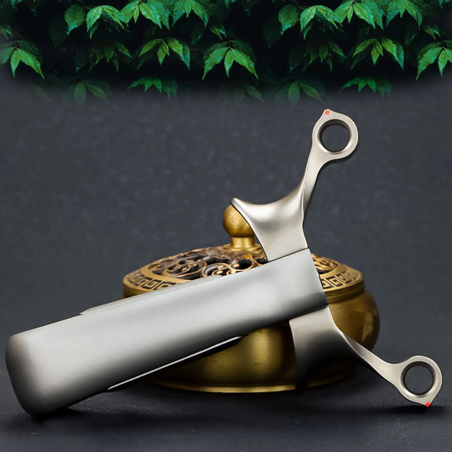 Coketor Iron Head Titan Single Card Slingshot - TC21 Titanium Alloy Professional Slingshot - Coketor