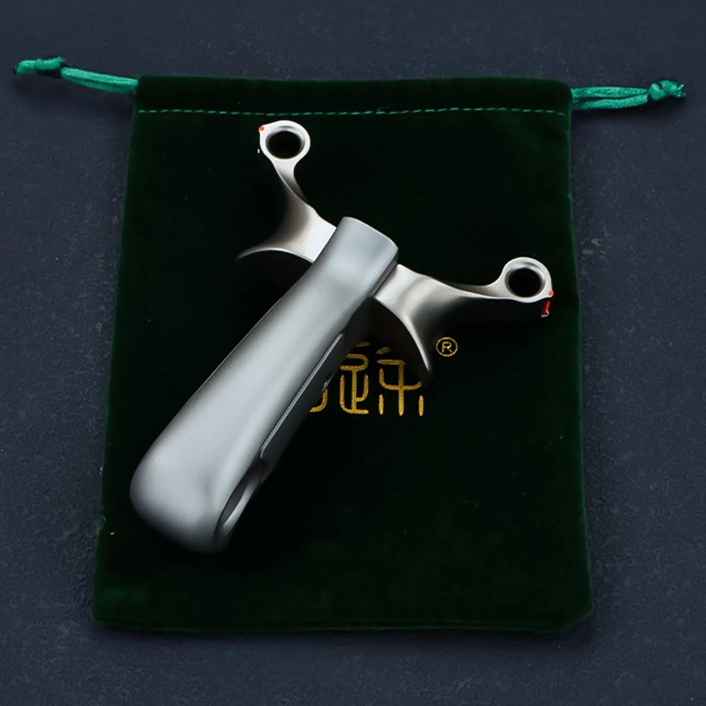 Coketor Iron Head Titan Single Card Slingshot - TC21 Titanium Alloy Professional Slingshot - Coketor