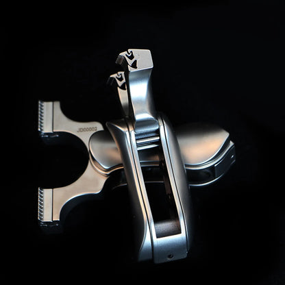 Coketor TC21 Full Titanium Alloy Folding Slingshot - Dragon Teeth Quick Press Flat Band Adult Professional - Coketor