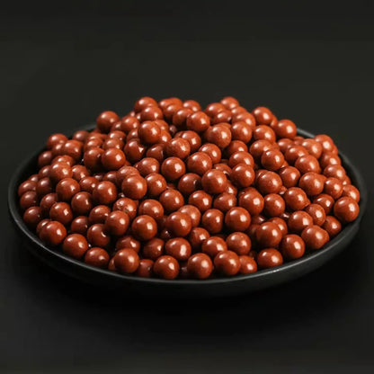 Coketor Solid Brown-Red Slingshot Clay Balls - Safe Competition Weighted Non-Fading Eco-Friendly Ammunition (8-9mm/10-11mm, 200pcs/bag) - Coketor