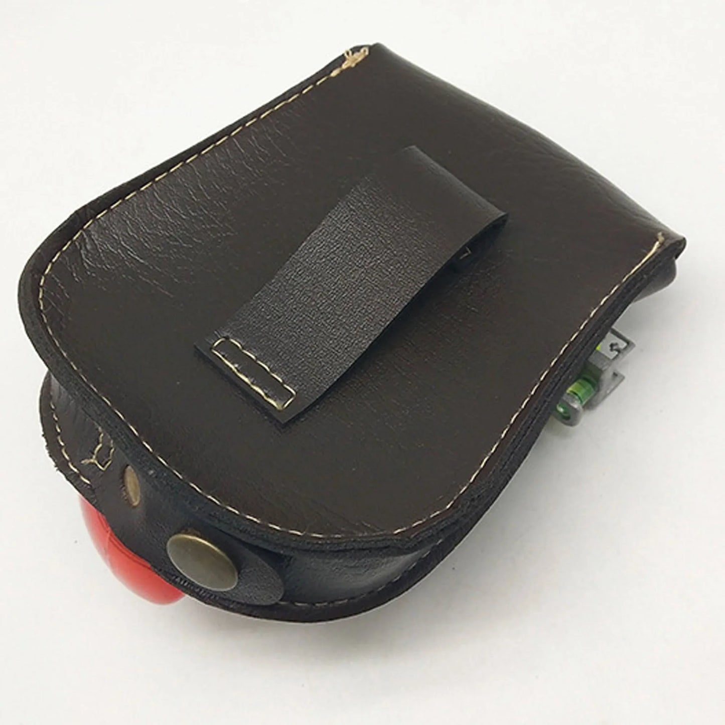 Coketor Handcrafted Leather Slingshot Pouch with Magnetic Steel Ball Storage - All-in-One Portable Accessory - Coketor