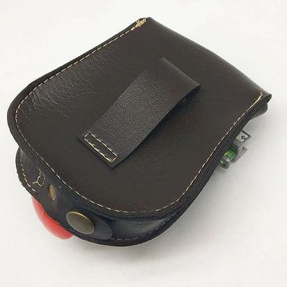Coketor Handcrafted Leather Slingshot Pouch with Magnetic Steel Ball Storage - All-in-One Portable Accessory - Coketor